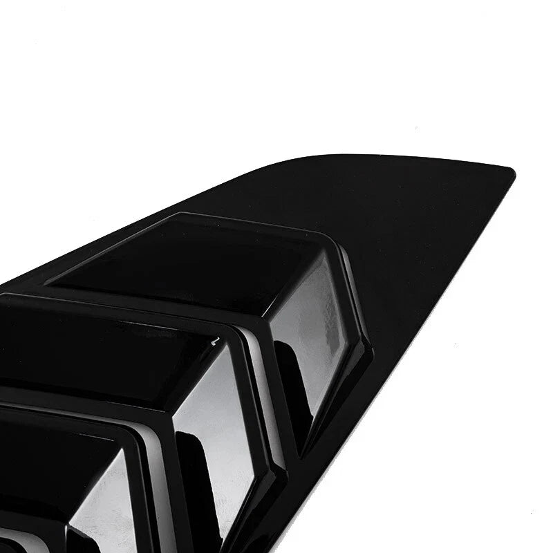 Ford Mustang GT Gloss Black Side Vent Window Louver Scoop Cover (2024)