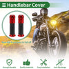 Motorcycle 7/8" 22mm Hand Grips Cover Aluminum Alloy Black Red