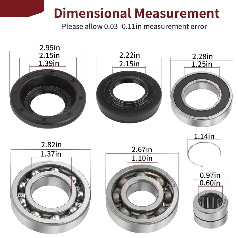 Honda Rancher 420 4x4 Rear Differential Bearing Seal Kit (2015–2024)