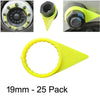 Truck Safety 25 x 19mm Yellow Wheel Nut Indicators