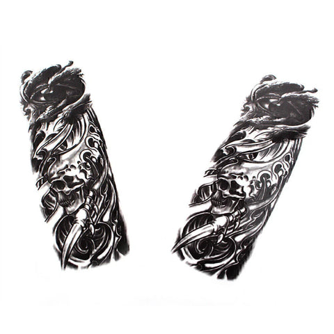 Harley Yamaha Custom Front Fork Skull Decal Medallion Stickers