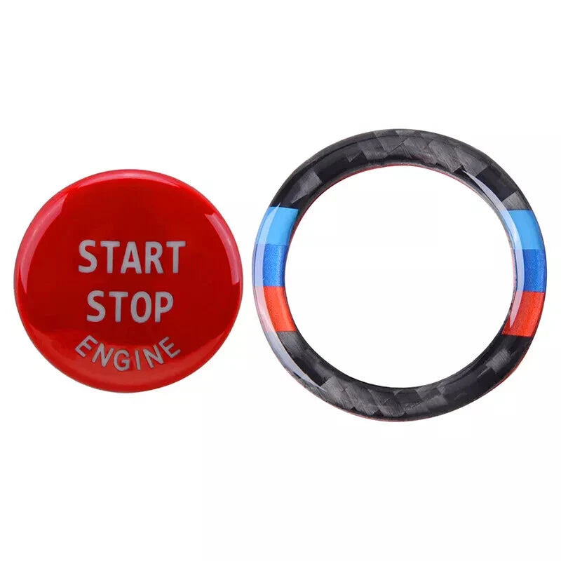 BMW E90 325i 328i 330i 335i Carbon Fiber Engine Start Stop Button Cover