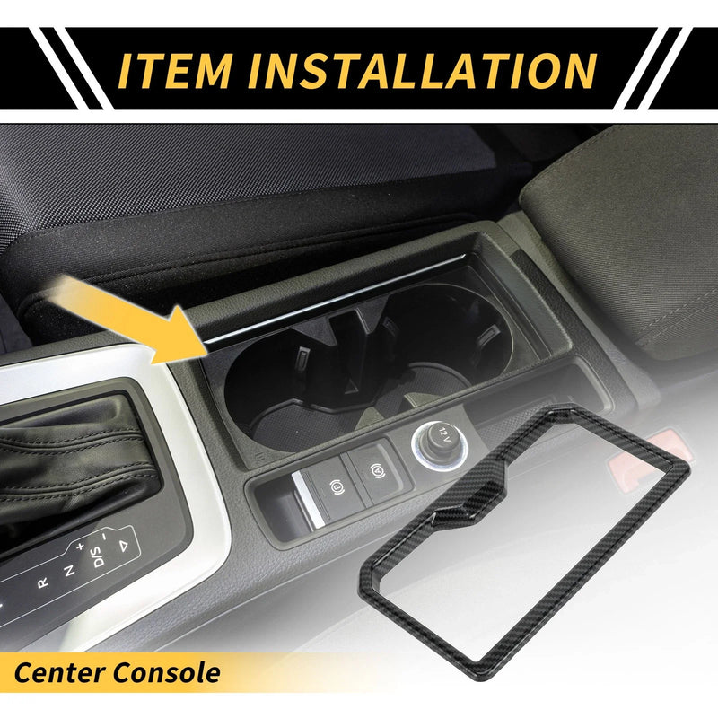 Toyota Tacoma Carbon Fiber Center Console Cup Holder Trim Cover (2024–2024)