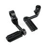 Harley 1 1/4" 32mm Black Angled Highway Foot Peg Mount