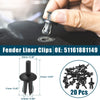 BMW 128i Black Fender Liner Clips Replacement 20 Pcs
