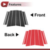 Toyota Crown Kluger 8 Pcs Carbon Fiber Door Pillar Trim (2022-2024)