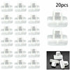 Vehicle White 20 pcs Front Bumper Cover Clip Retainer