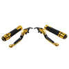 Ducati Monster Gold Extendable Brake Clutch Levers Grip Set (2009-2015)