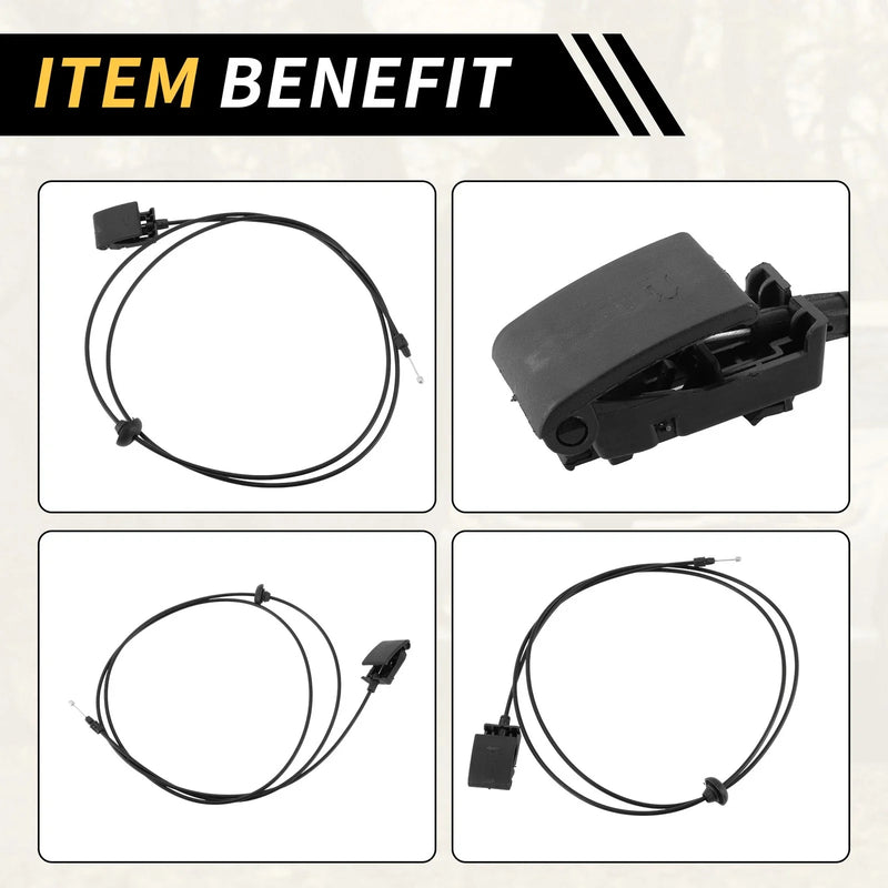 Dodge Ram 1500 2500 3500 1pc Hood Latch Release Cable (2009-2018)
