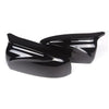 BMW E70 E71 X5 X6 2 x Black Rear Side Mirror Covers (2007-2013)