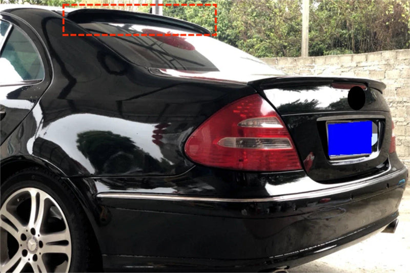 Mercedes Benz E-Class W211 ABS Roof Spoiler Wing Glossy Black (2003-2009)