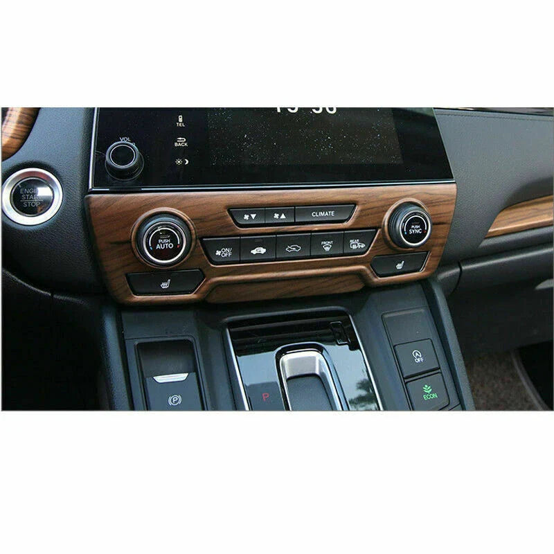 HONDA CR-V PEACH WOOD GRAIN CENTER CONSOLE CD PANEL COVER TRIM (2017–2022)