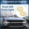 Ford Bronco (2021-2023) - 2 x Front Left & Right Headlight Trim Bezels