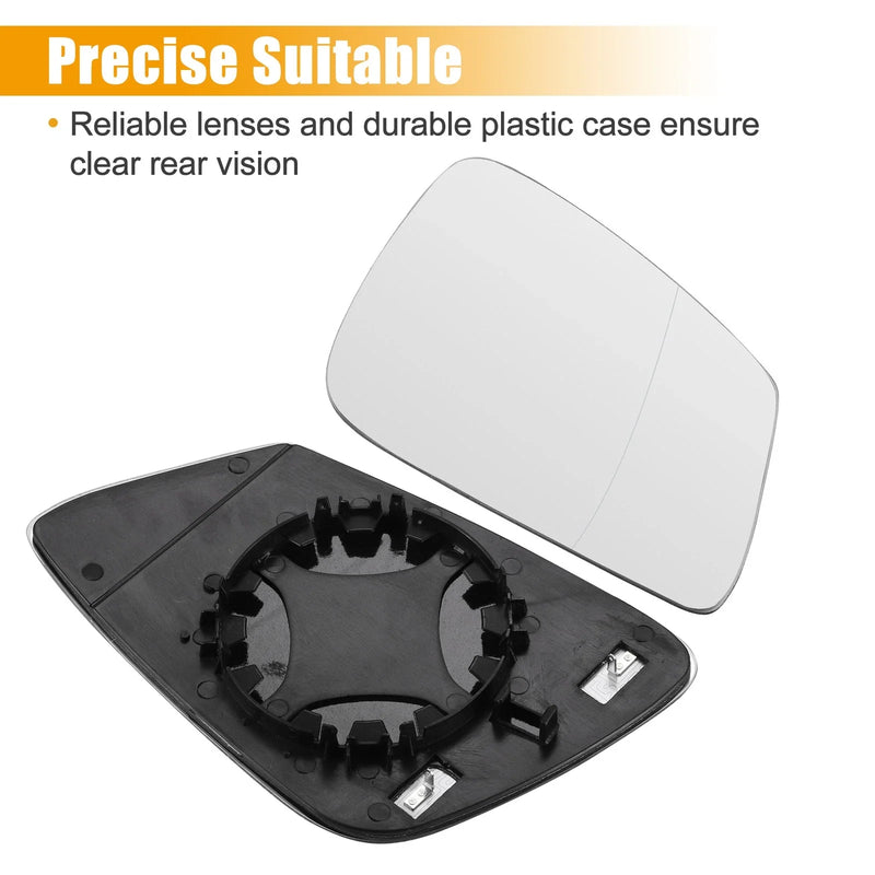 BMW 5 Series Heated Right Side Rearview Mirror Glass (2001-2010)