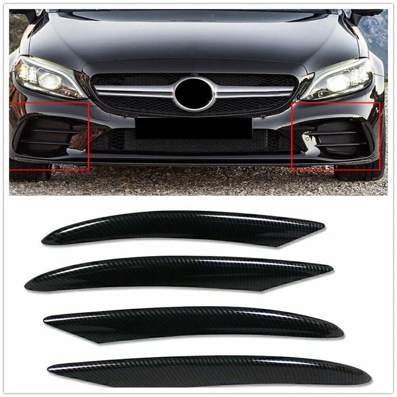Benz C-Class C300 (2019-2021) Carbon Fiber Trim Front Mesh Cover