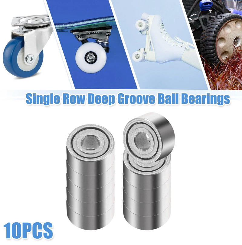 Car 10 x 1.5x4x2mm Deep Groove Ball Bearings