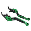 Suzuki DL1000, GSX1400 CNC Green Extendable Brake Clutch Levers (2002-2023)