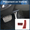 Honda Civic (2006-2009) Red 2 x Foot Accelerator Pedal Covers