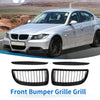 BMW 325i E90 Matte Black Front Hood Bumper Grille (2005-2013)