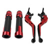 BMW R1200GS R1250GS Red Extendable Brake Clutch Lever Grip Set (2013-2023)