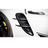 Porsche 718 Boxster Cayman 982 2017-18 Real Carbon Fiber Side Air Vent Trim