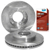 Mazda BT-50 2x Front Disc Brake Rotors + 4WD Pads (2011 - 2019)