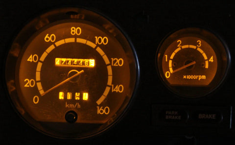 Toyota Landcruiser 60 Series Yellow LED Dash Instrument Cluster Light Kit