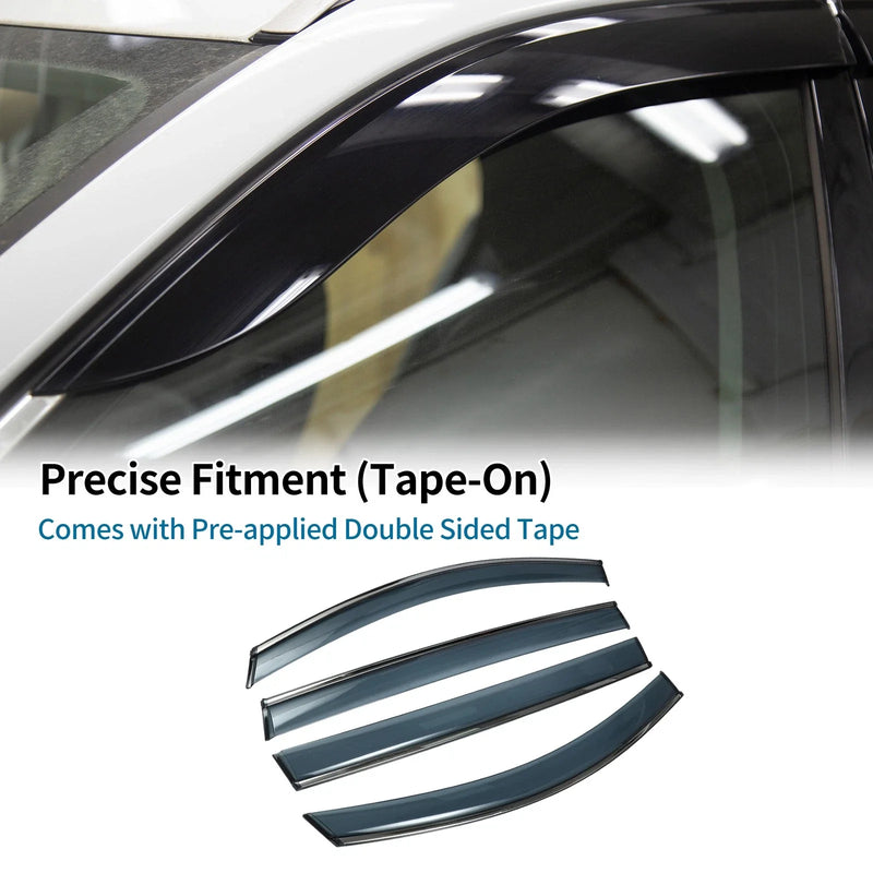 Toyota Sienna Side Window Vent Visor Black Window Deflectors (2021–2024)
