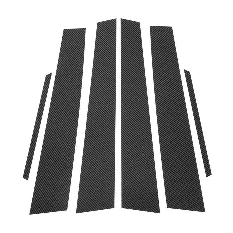 Lexus ES (2007-2012) Carbon Fiber Black 6 Pcs Door Pillar Window Trim