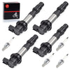 Suzuki GSX-R750 K8 / K9 / L0 4x Ignition Coils Iridium Spark Plugs (2008–2013)