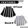 Chevrolet Impala (2006-2013) Black 6 x Car Pillar Window Trim Covers
