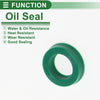 Oil Seal Seal Ring Rotary Shaft Seal TPU 10x16x4mm High Pressure Green 5 Pcs