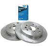 Rear Slotted Drilled Rotors+Pads Ford Falcon BA BF (2002 - 2012)