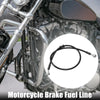 Motorcycle ATV Hoses / 80cm 10mm / Braided Brake Clutch Oil Line Pipe
