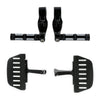 Harley Street Glide Rear Passenger Floorboards & Highway Foot Pegs (93-25)