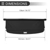 Ford Escape 2008-2012 Gloss Black Retractable Cargo Cover
