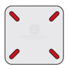 60mm Plug Hole Boat Seat Plug In Post & 360° Swivel Top 375mm