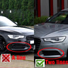 Audi A6 C7 Sedan Honeycomb Style Mesh Fog Light Grille Cover (2012-2015)