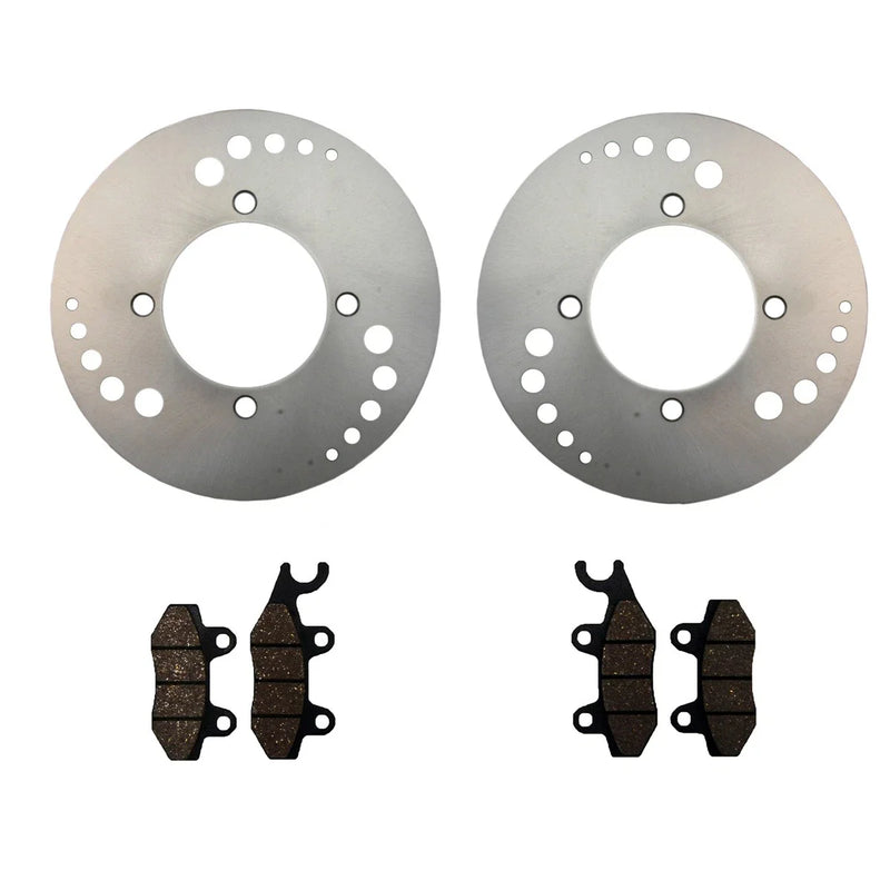 Kawasaki Brute Force 650 4x4 IRS 2 x Front Disc Rotors & Pads (2006–2013)