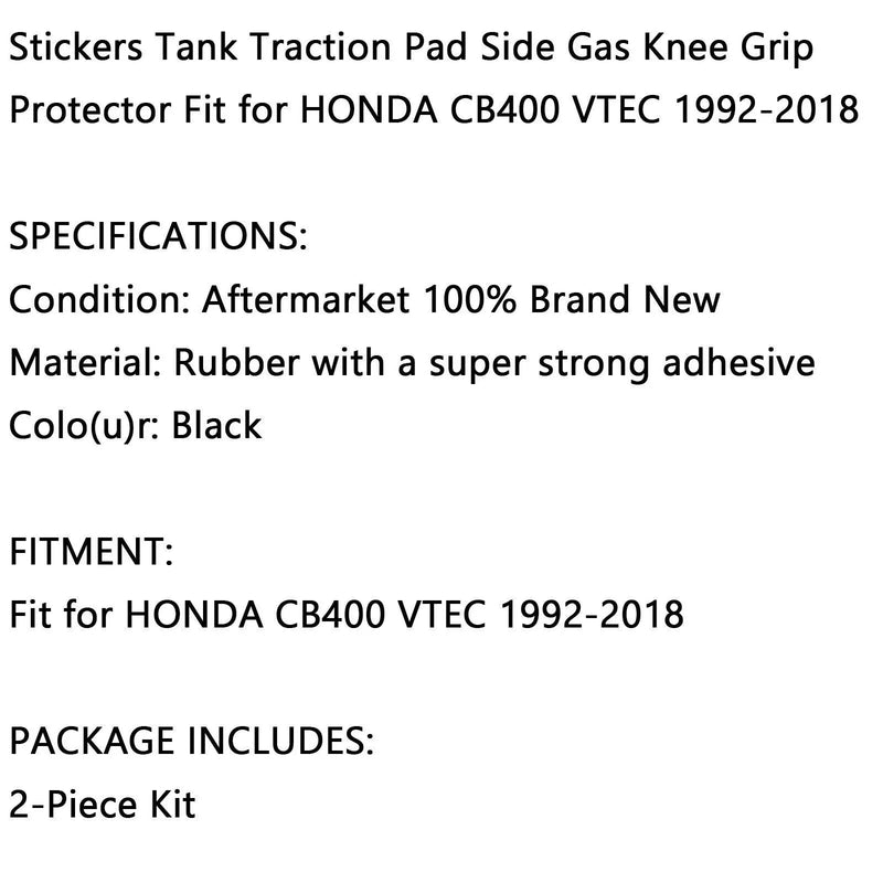 Honda CB400 VTEC 2 x Knee Pads Stickers (1992-2018)