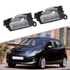 Mazda 3 2 x License Plate Light Rear Bumper Lamp Housing Cover (2009–2013)