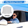 Mitsubishi Xpander (2017-2025) Silver 6 Pcs Door Pillar Window Trim