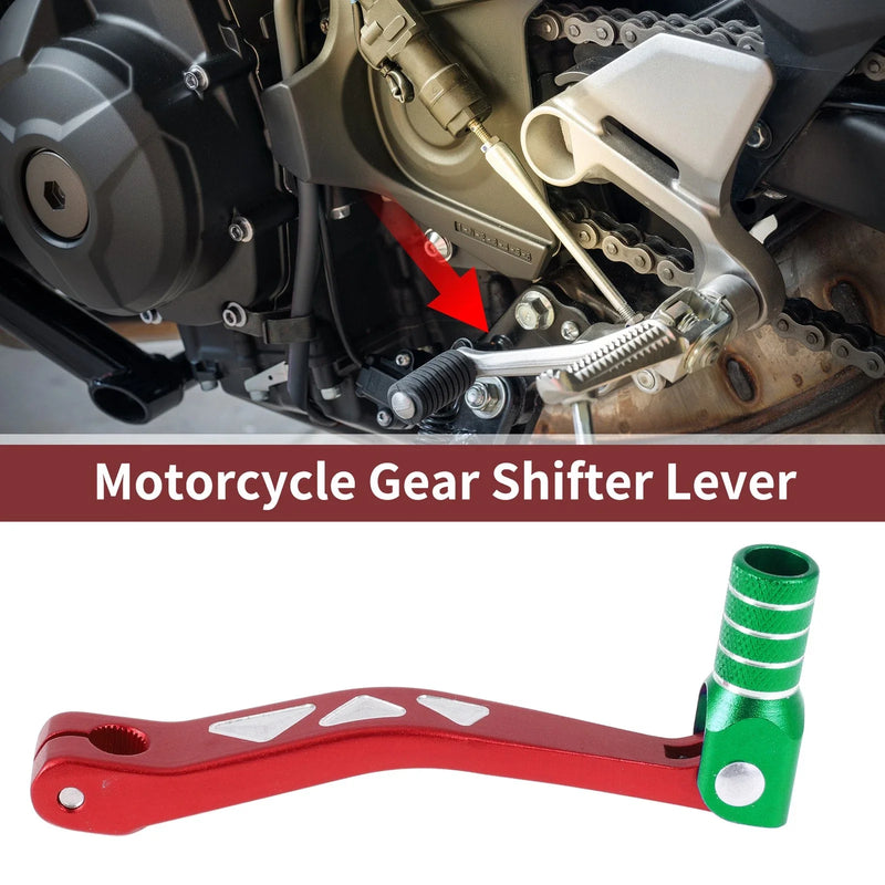 Yamaha TTR 50cc Red and Green Folding Motorcycle Gear Shifter Lever
