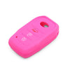 Toyota Crown Camry Corolla RAV4 Pink Silicone Key Fob Cover Case