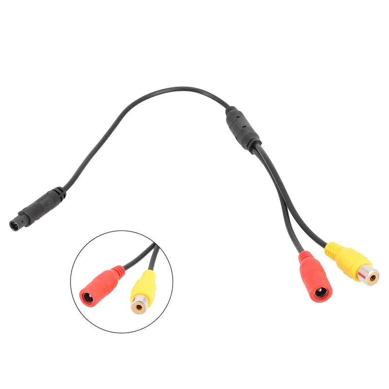 Car Camera Signal Harness / 4-Pin / Car Male To CVBS Female
