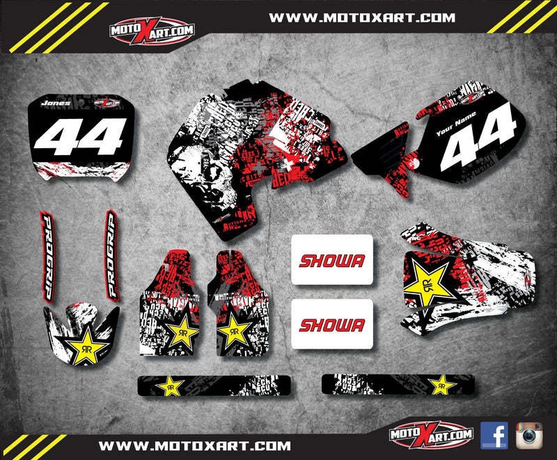 Honda CR 500 (1989-2001) GRAFFITI STYLE Stickers Custom Graphics Full Kit