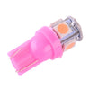 Instrument Panel & License 10Pc T10 194 Pink 5050 5SMD LED Light Bulbs