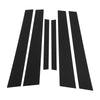 Nissan Maxima 6 Pcs Black Door Pillar Window Trim (2004-2008)