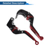 Honda CBR600RR 2007-2016 - Black Red Adjustable Brake Clutch Levers