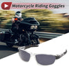 Riding Goggles Gray Lens Transparent Frame Tri-acetel Cellulose